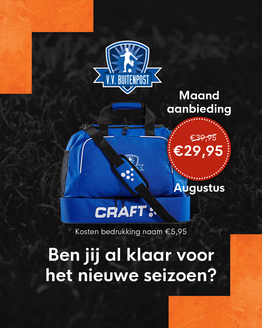 Korting voetbaltas - VV Buitenpost
